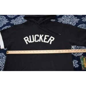 NEW Stall & Dean "RUCKER" Basketball Heavy Hoodie Black Sweater Mens Medium NWT